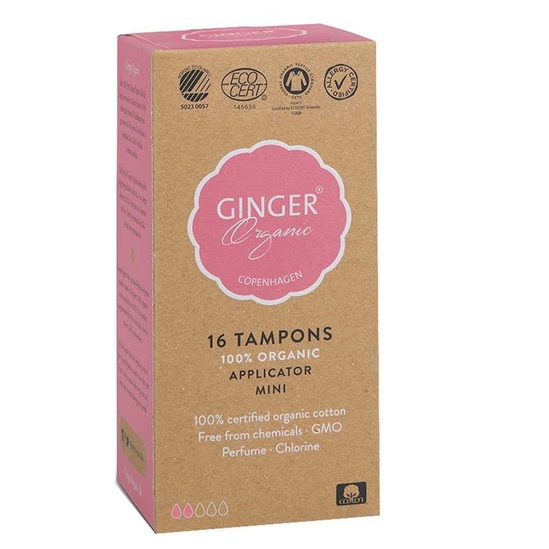 Ginger Tampon Med Indføringshylster Mini 16 stk - 36.95 kr