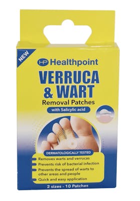 Healthpoint  Verruca &amp; Wart Removal Patches 10 kpl