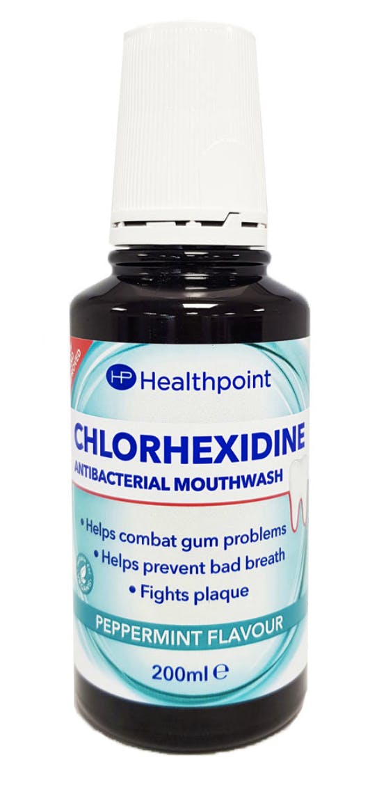 Healthpoint Antibacterial Mouthwash With Chlorhexidine 200 ml