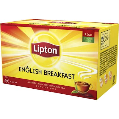 Lipton Black Tea English Breakfast 20 stk