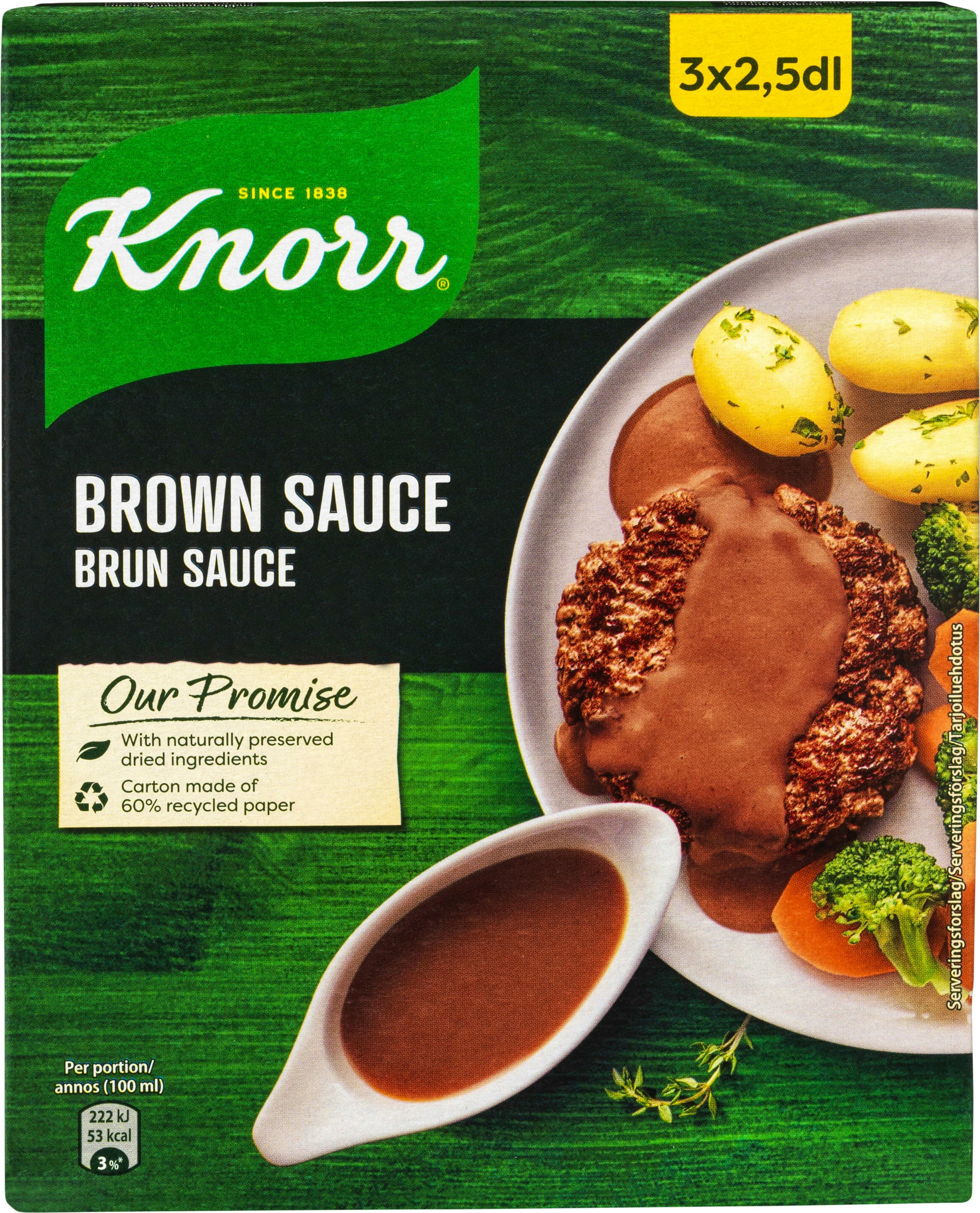 Knorr Brun Sauce 3 x 2,5 dl 15.95 kr