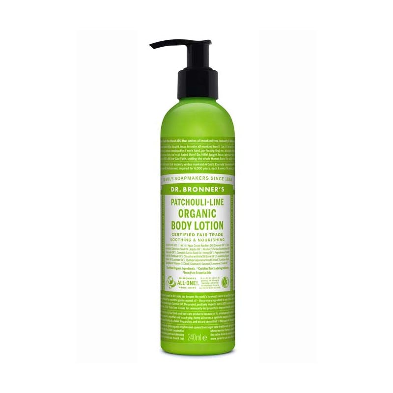 Dr. Bronner’s Patchouli Lime Organic Hand &amp; Body Lotion 240 ml