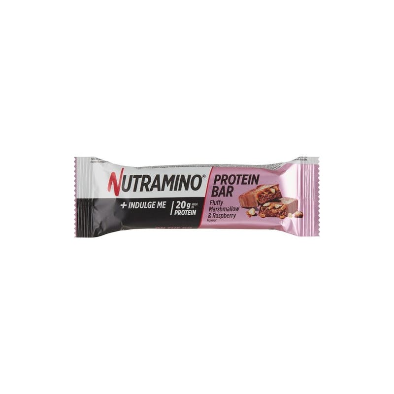 Nutramino Protein Bar Fluffy Marshmallow &amp; Raspberry 64 g