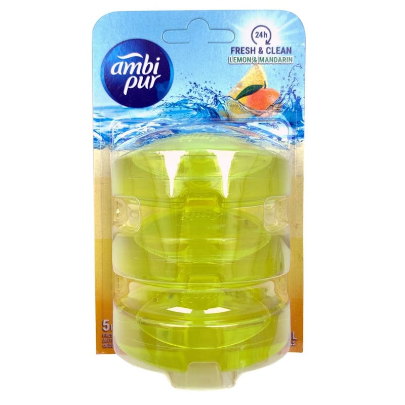 Ambi Pur Flush Liquid Refill Lemon &amp; Mandarin 3 x 55 ml