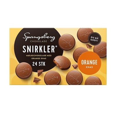 Spangsberg Snirkler Mjölkchoklad Med Apelsin 100 g