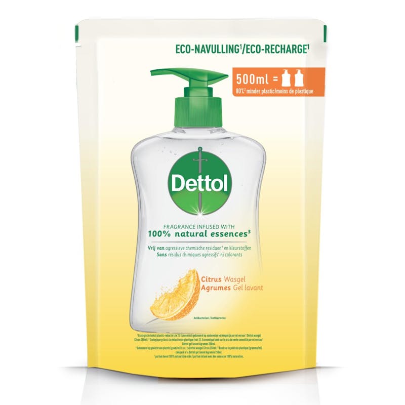 Dettol Handzeep Navulverpakking Citrus 500 ml