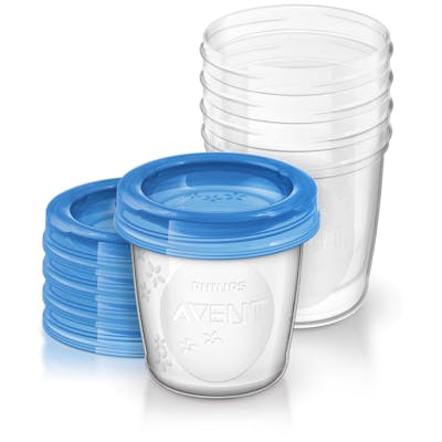 Philips Avent Breast Milk Storage Cups 5 x 180 ml