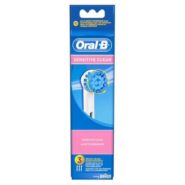 Oral-B Sensitive Clean Opzetborstels 3 St - 7.99 EUR - Luxplus.nl