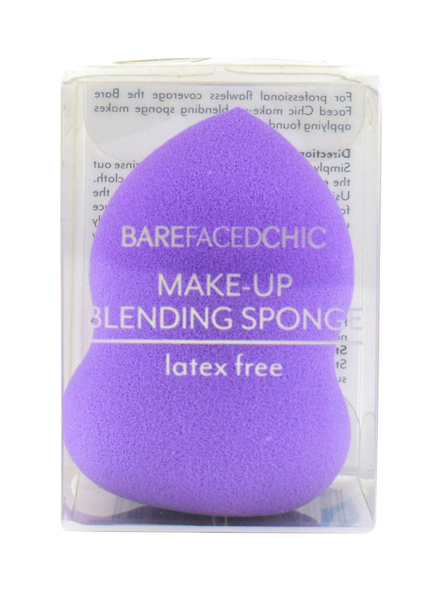 Bare Faced Chic Make Up Blending Sponge Latex Free Purple 1 pcs £2.25