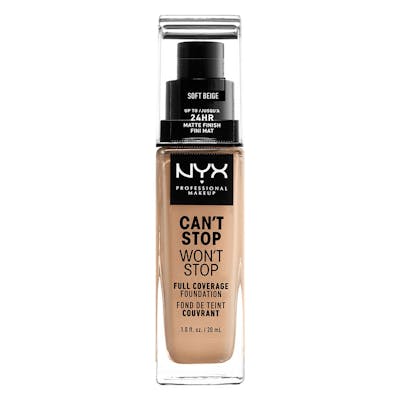 NYX Can&#039;t Stop Won&#039;t Stop Foundation Soft Beige 30 ml