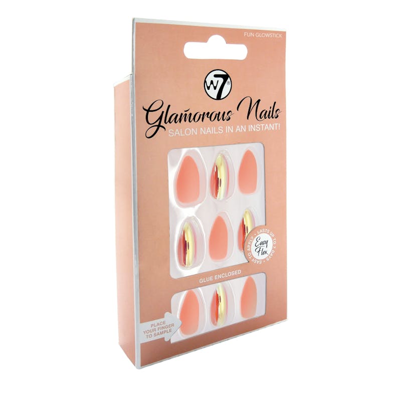 W7 Glamorous Nails Fun Glowstick 24 stk