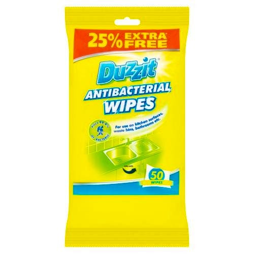 Duzzit Antibacterial Wipes 50 stk 10.95 kr