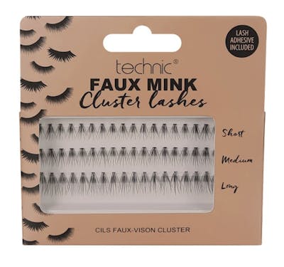 Technic Faux Mink Individual Cluster Lashes 54 stk