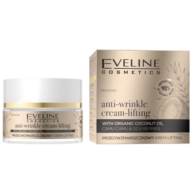 Eveline Organic Gold Anti-Wrinkle Cream Lifting With Organic Coconut Oil 50 ml