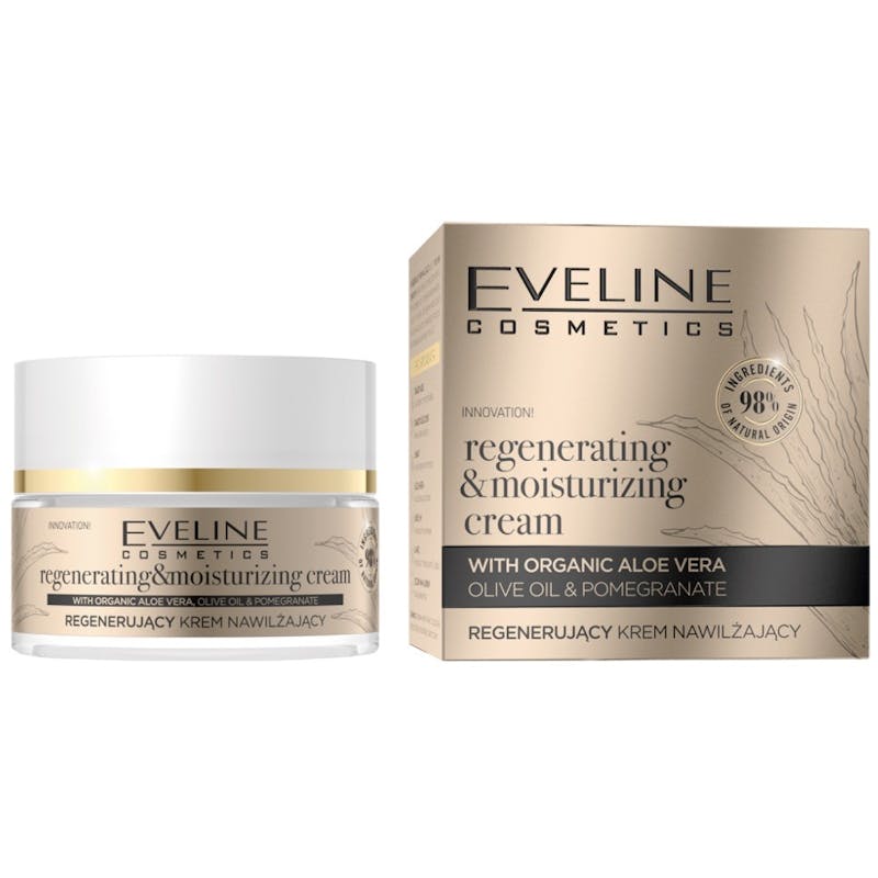 Eveline Organic Gold Regenerating &amp; Moistruizing Cream With Organic Aloe Vera 50 ml