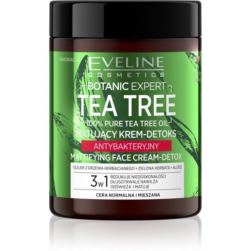 Eveline Botanic Expert Tea Tree Mattifying Face Cream Detox 100 ml