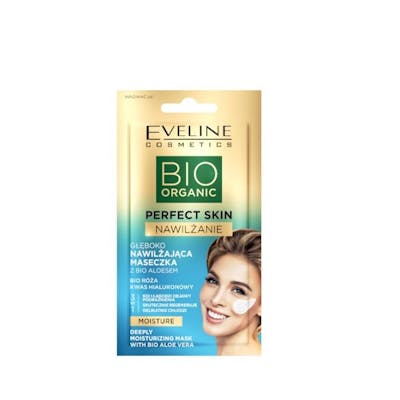 Eveline Perfect Skin Moisture Deeply Moisturizing Mask With Bio Aloe Vera 8 ml