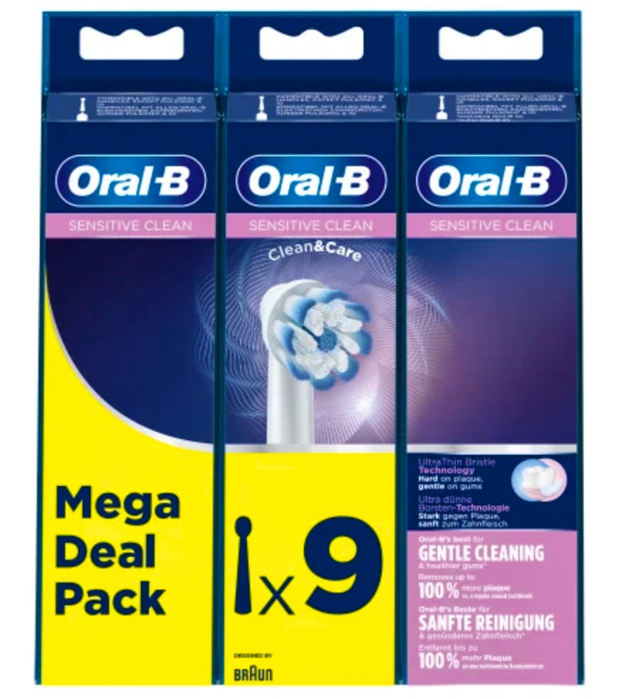 Oral-B Clean & Care Toothbrush Heads 9 stk - 289.95 kr