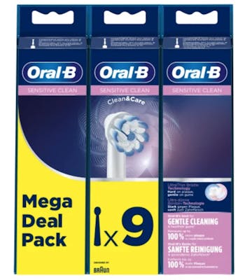 Oral-B Sensitive Clean &amp; Care Toothbrush Heads 9 stk