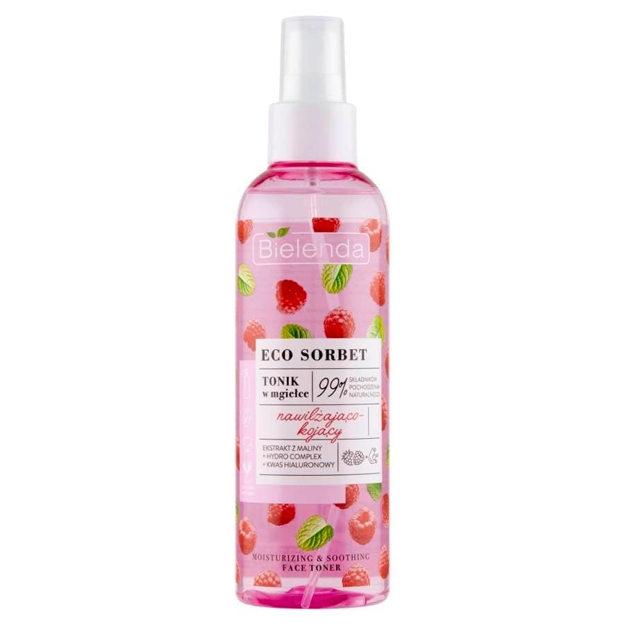 Bielenda Eco Sorbet Raspberry Face Toner Moisturizing And Soothing 200 ml