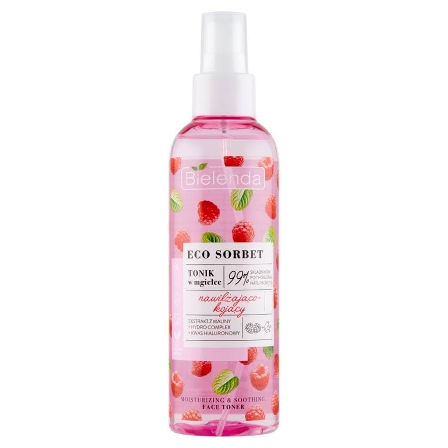 Bielenda Eco Sorbet Raspberry Face Toner Moisturizing And Soothing 200 ml