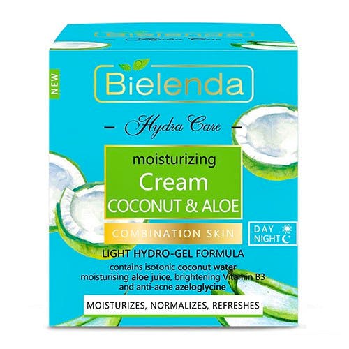 Bielenda Hydra Care Coconut & Aloe Moisturizing Face Cream Combination & Oily Skin 50 ml