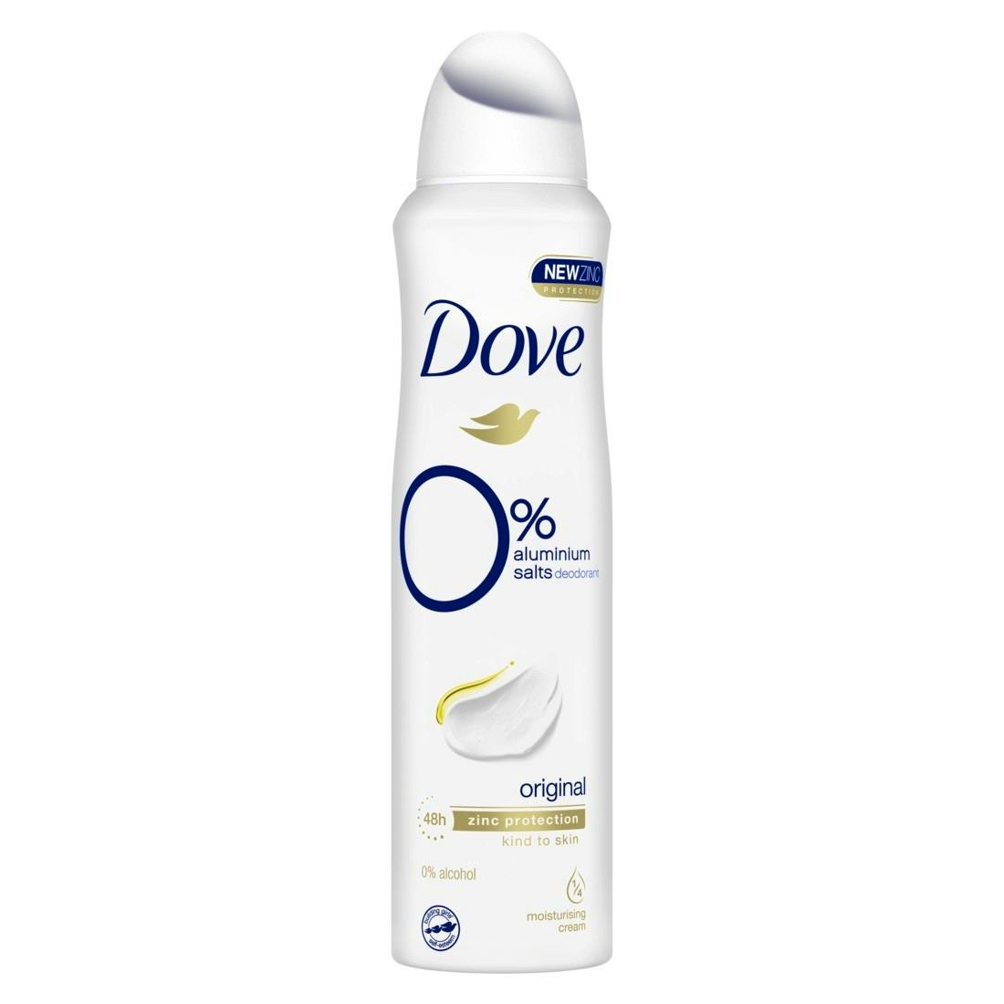 Dove Original Deospray 0% Aluminium Salts 150 ml - £4.25