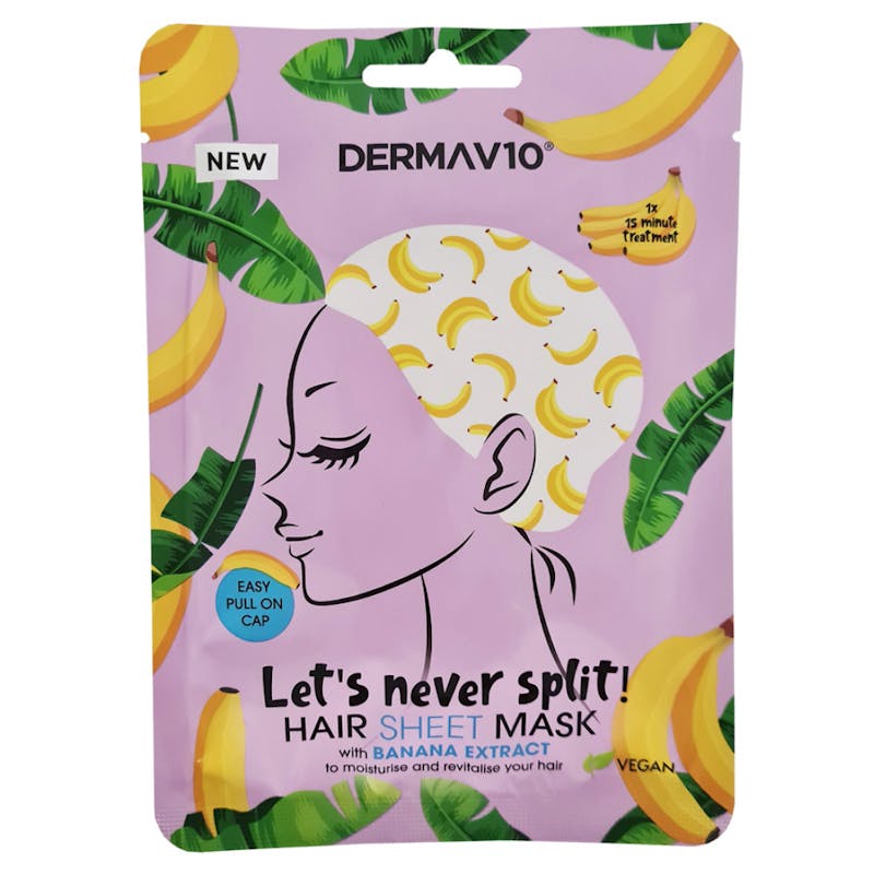 DermaV10 Banana Printed Hair Sheet Mask 1 st