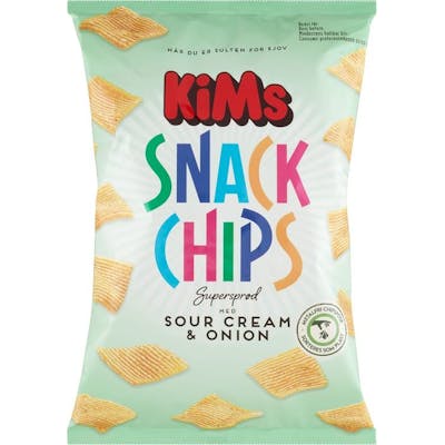 Kims Snack Chips Sour Cream &amp; Onion 160 g