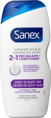 Sanex Shampoo Med Balsam 2-In-1 250 ml