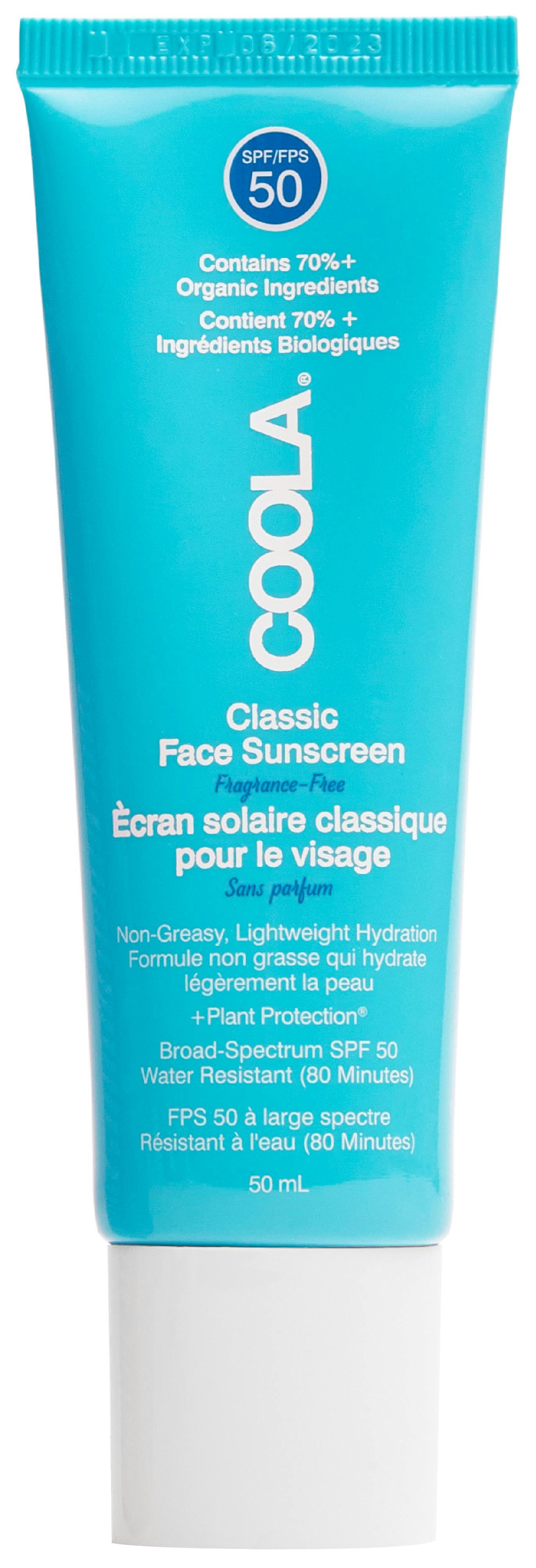Coola Classic Face Sunscreen Fragrance Free SPF50 50 ml