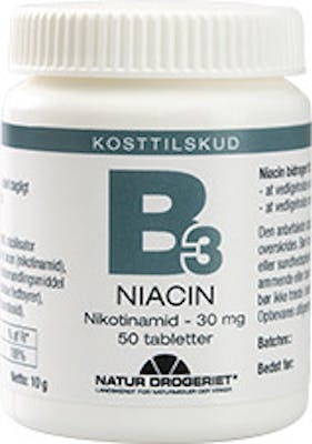 Natur Drogeriet Niacin Nikotinamid 30 mg 50 stk