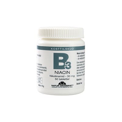 Natur Drogeriet Niacin Nikotinamid 30 mg 50 st
