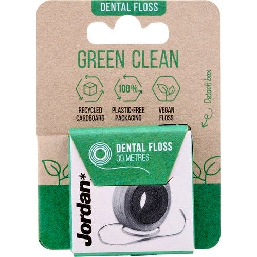 Jordan Green Clean Dental Floss 30m 1 stk 32.95 kr + Fri Frakt og