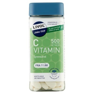Livol C-Vitamin 500mg 230 kpl