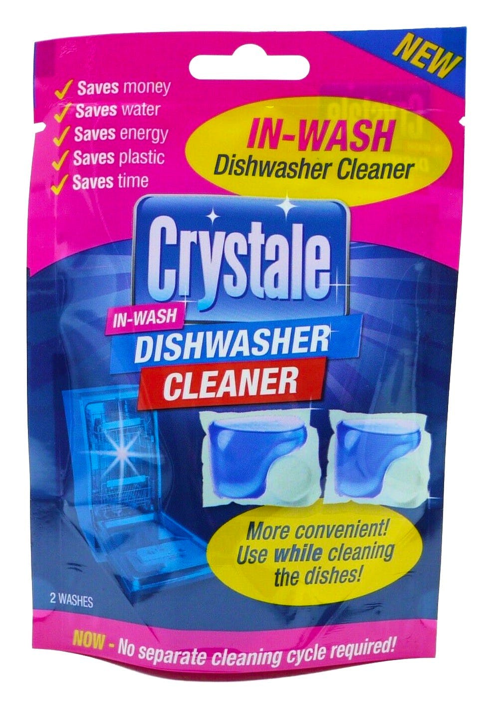 Crystale Inwash Dishwasher Cleaner 2 stk
