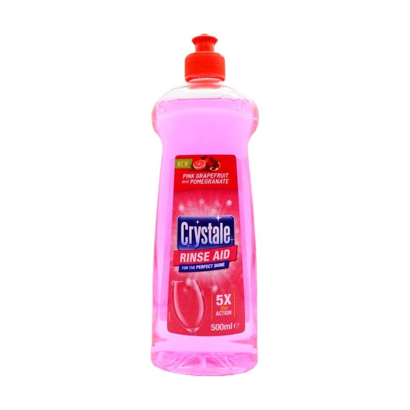 Crystale Dishwash Rinse Aid Pink Grapefruit & Pomegranate 500 ml