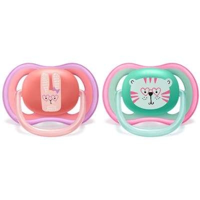 Philips Avent Ultra Air Girls Red &amp; Green 18M+ 2 stk