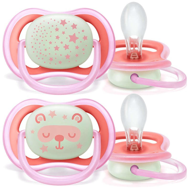 Avent Ultra Air Sucettes 6-18M Girl SCF085/04