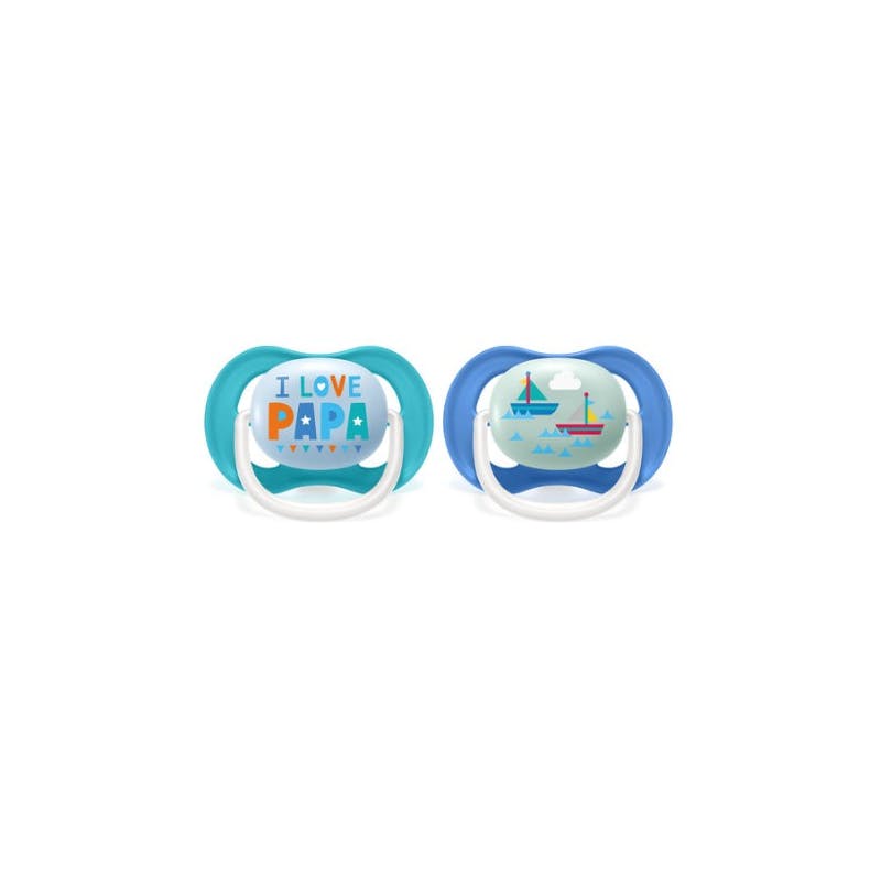 Philips Avent Soother Ultra Air Happy Boys 6-18M 2 kpl