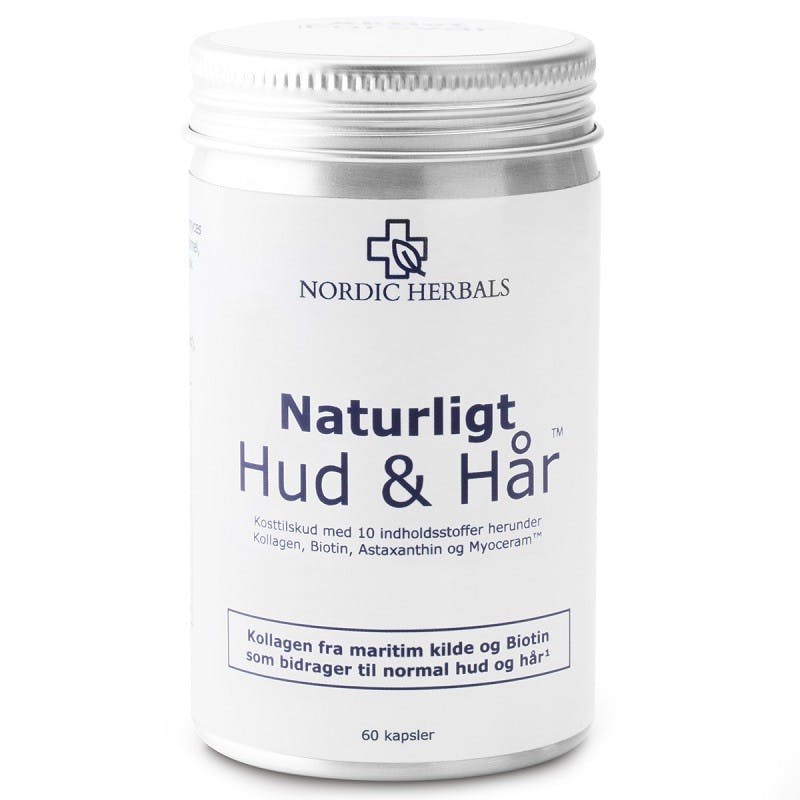 Nordic Herbals Naturligt Hud &amp; Hår 60 stk