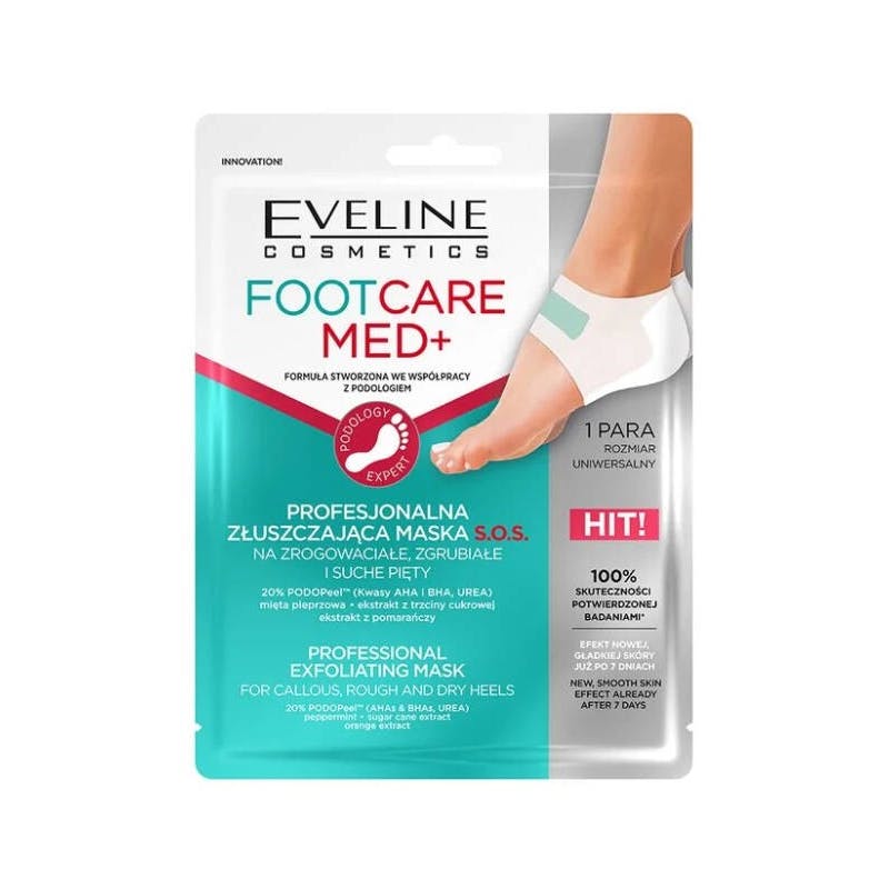 Eveline Foot Care Med+ Professional Exfoliating Mask 2 st