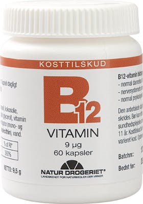 Natur Drogeriet B12 Vitamin 9 ug 60 stk