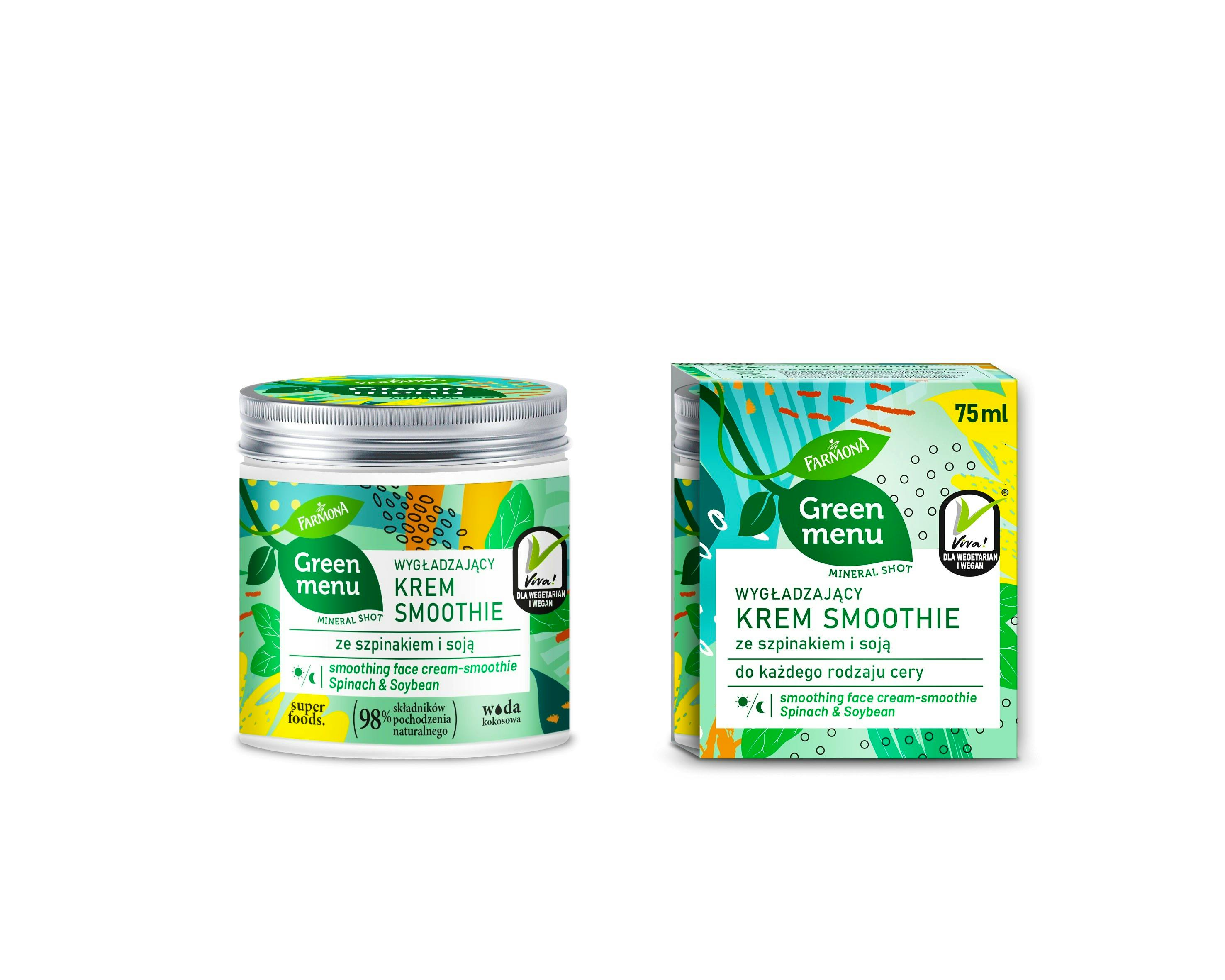 Farmona Green Menu Smoothing Face Cream With Spinach And Soy 75 ml £2.99