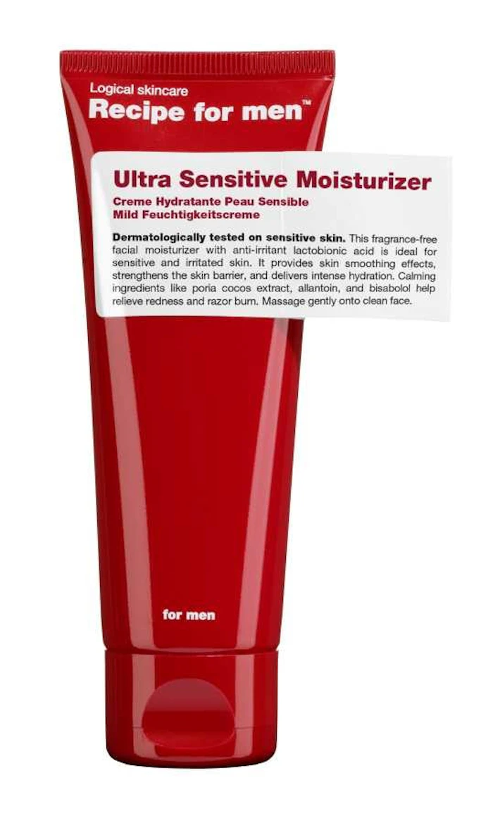 Recipe For Men Ultra Sensitive Moisturizer 75 ml