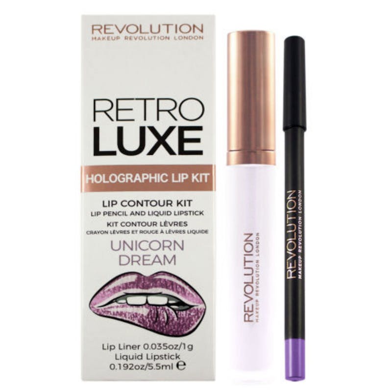 Revolution Makeup Retro Luxe Lip Kit Unicorn Dream 5,5 ml + 1 g