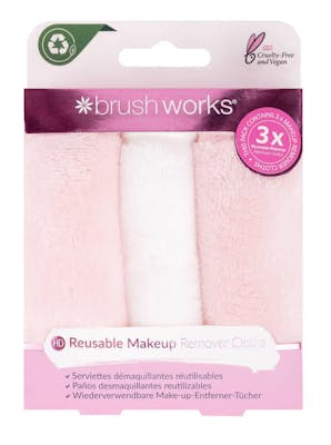 brushworks Makeup Remover Cloths 3 st