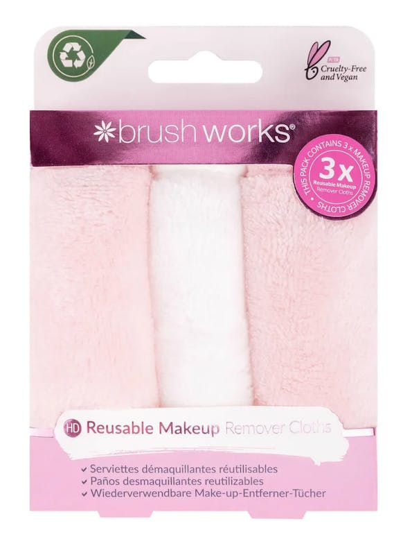 brushworks Makeup Remover Cloths 3 kpl