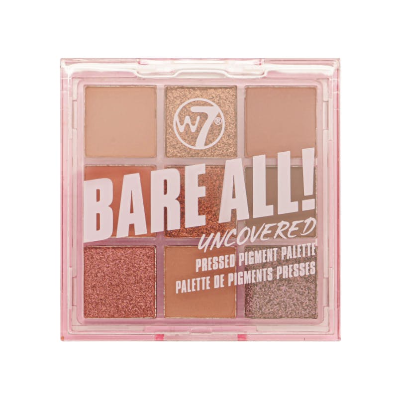 W7 Bare All Pressed Pigment Palette Uncovered 54 g