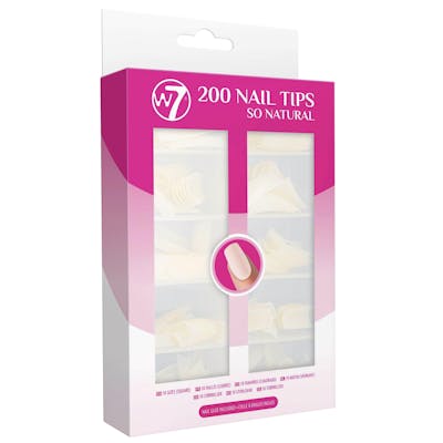 W7 200 Nail Tips So Natural 200 kpl